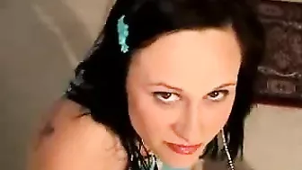 Expectant Mom Enjoying Playtime With Her Kitty, An Unusual Sight!