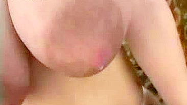 Milking Big Boobs, Busty Asian Woman's Unique Technique