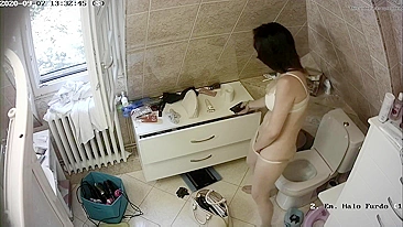 My Slutty Sister Masturbates Quickly Before School! Caught on Hidden Cam