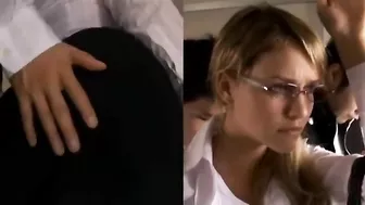 Japanese Passengers Grope Hot Milf on Train