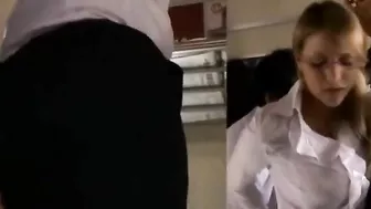 Japanese Passengers Grope Hot Milf on Train