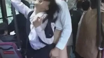 Public Sexual Assault on Japanese Girl in Bus