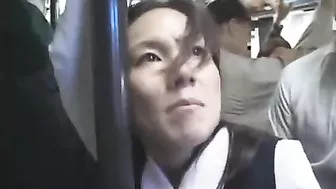 Public Sexual Assault on Japanese Girl in Bus