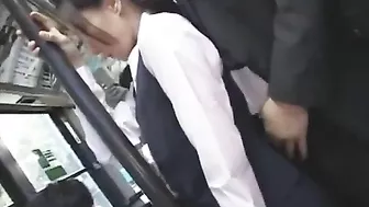 Public Sexual Assault on Japanese Girl in Bus