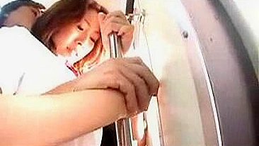 Japanese Schoolgirl Groped on Train, japanese,  uncensored