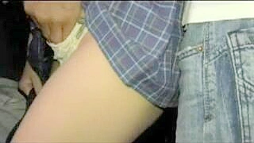 Japanese Schoolgirl Yuna Satsuki Fondled and Fucked in the Subway xLx