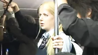 Japanese Blowjob on Blonde Schoolgirl during Bus Ride Japanese Blowjob on Blonde Schoolgirl during Bus Ride