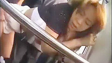 Japanese Milf Groped and Hardfucked in Public Bus