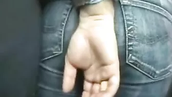 Public Bus Groper Grabs Nice Ass on Girl