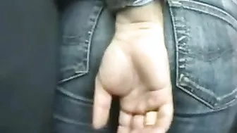 Public Bus Groper Grabs Nice Ass on Girl