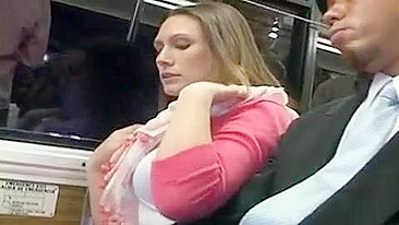 Maniac on Bus Molests and Exposes Hairy Pussy of Unsuspecting Woman