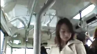 Public Milf Used by Schoolgirls on the Bus