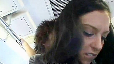 Japanese men grope brunette schoolgirl on bus in sexually explicit video