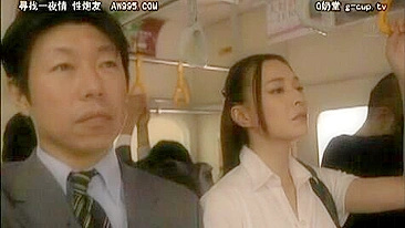 Hot Asian Woman on Train without Ticket Disgraced by Conductor