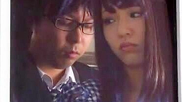 Yuki Shiroi Rubs Cock on Teen Pussy in Train