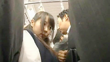 Terrified Schoolgirl Groped and Molested by Pervert in Public Bus