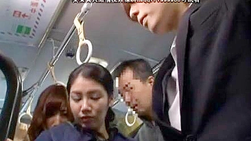 Japanese Bus Perv Assaults Female Passenger in Public sex act