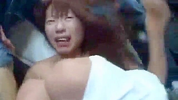 Japanese Chick Gets Molested on Public Transport