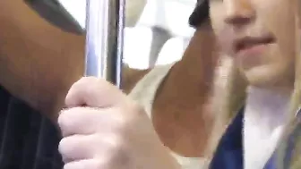 German Coed Gets Groped and Gangbanged on Japanese Bus