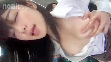 Stranger Gropes and Fucks Teen on Bus in Public