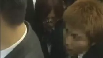 Asian Schoolgirl Gets Fingered in Train by Group of Teens on Way Home