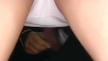 Asian Schoolgirl Gets Fingered in Train by Group of Teens on Way Home