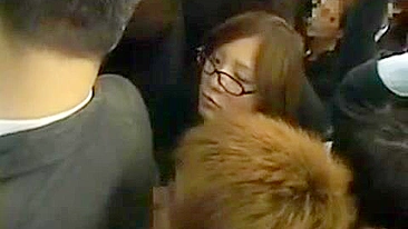 Asian Schoolgirl Gets Fingered in Train by Group of Teens on Way Home