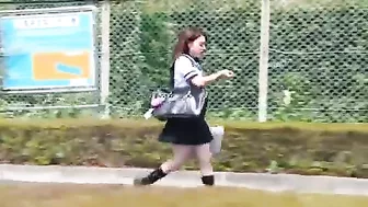 Schoolgirl Groped by Pervert on Public Bus in Japan