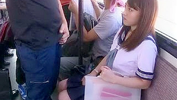 Schoolgirl Groped by Pervert on Public Bus in Japan