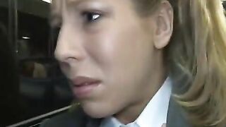 Grope and Fuck by Stranger on Japanese Bus - American Student