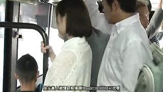 Young girl groped by two maniacs on public bus in Japan