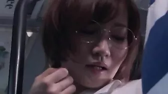 Schoolgirl Gets Public BJ on Bus from Big Japanese Cock