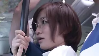 Schoolgirl Gets Public BJ on Bus from Big Japanese Cock