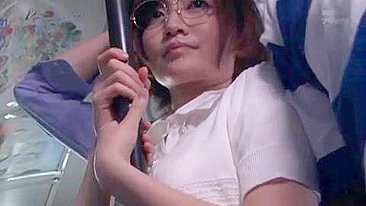Schoolgirl Gets Public BJ on Bus from Big Japanese Cock