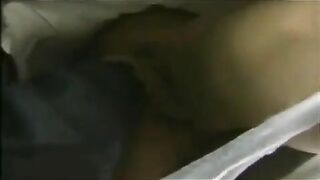 Two Japanese Girls Grope Each Other's Pussies on Public bus