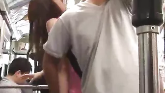 Japanese Babe Stripped and Fucked on Public Bus