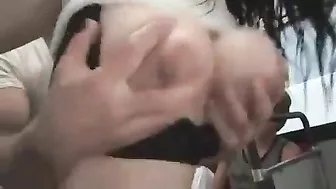 Busty Asian MILF Groped and Assaulted by Group of Horny Maniacs in Public Bus