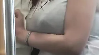 Busty Asian MILF Groped and Assaulted by Group of Horny Maniacs in Public Bus