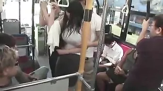Busty Asian MILF Groped and Assaulted by Group of Horny Maniacs in Public Bus