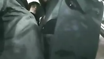Schoolgirls Stripped and Fucked on Bus