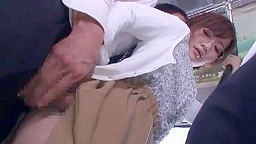 Maniac Attacks Cute Asian Girl on Bus