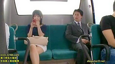 Terrified Japanese woman brutally assaulted by group of maniacs in public bus