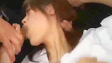 Japanese Girl Groped by Group of Men on Bus
