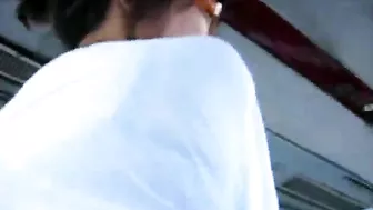 Asian Couple Gets Intimate on Public Bus Trip