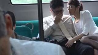 Japanese MILF Hirose Nanami Seduces Stranger on bus and takes him home for hot sex