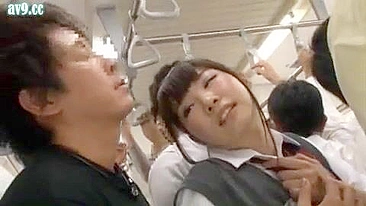 Japanese Teen Schoolgirl Gets Laid on Public Bus with Stranger