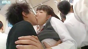 Japanese Teen Schoolgirl Gets Laid on Public Bus with Stranger