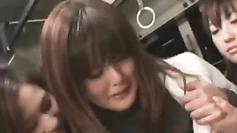 Public Bus Scene with Schoolgirls and MILFs