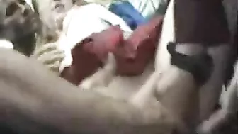 Busty Blonde Cheerleader Groped on Public Bus