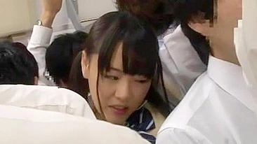 Busty Schoolgirl Gets Roughly Assaulted in Public Bus during Sex act, japanese